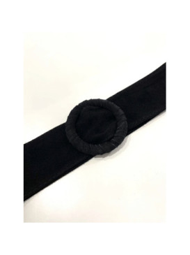 Ceinture daim à boucle ronde