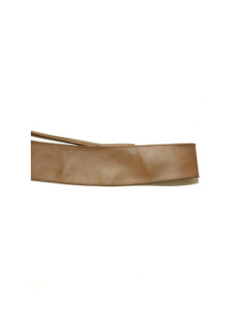 Ceinture souple large cuir à nouer