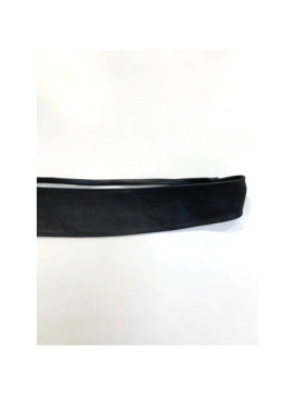 Ceinture souple large cuir à nouer