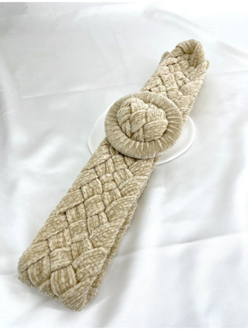 Ceinture tressée veloutée Ceinture tressée veloutée