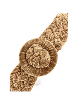 Ceinture tressée veloutée