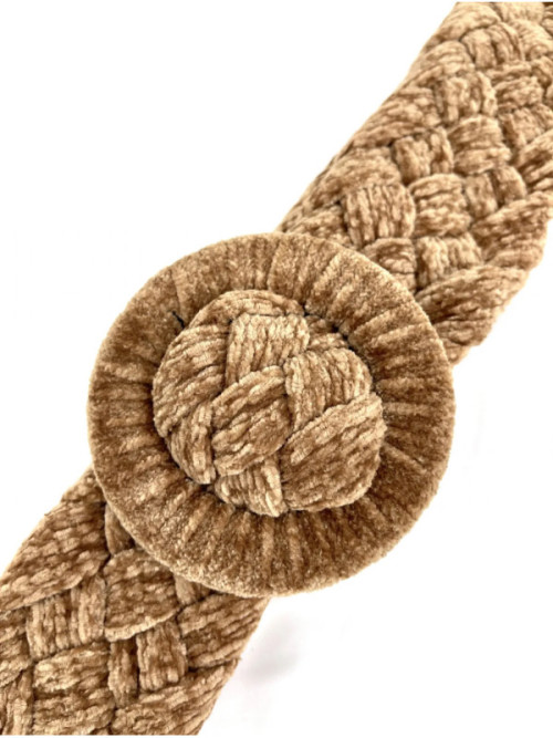 Ceinture tressée veloutée Ceinture tressée veloutée