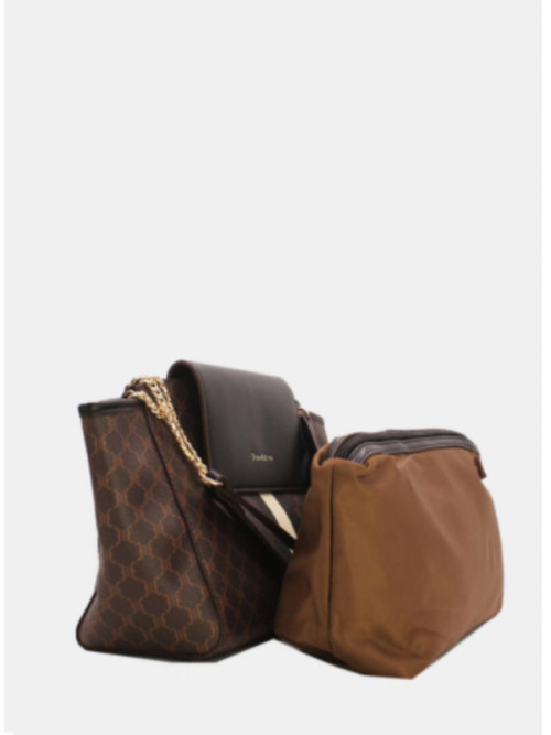 Set Deux pièces sac cabas monogramme avec pochette amovible Set Deux pièces sac cabas monogramme avec pochette amovible