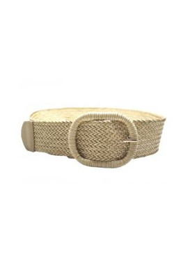 Ceinture tressée effet paille