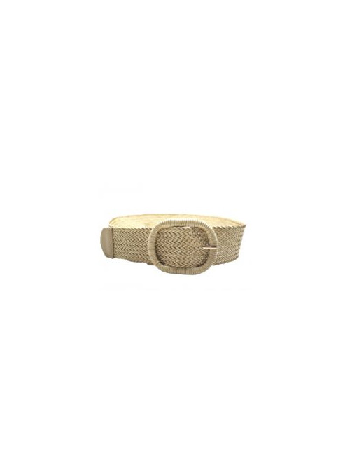 Ceinture tressée effet paille
