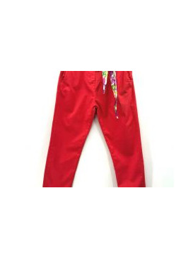 Pantalon en coton stretch...