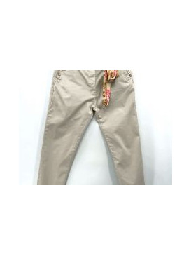 Pantalon en coton stretch...