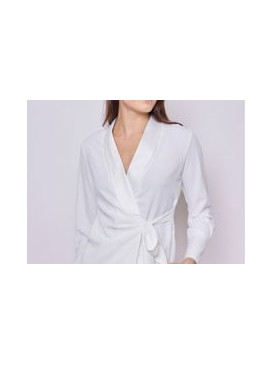 Chemise cache-cœur - Blanc
