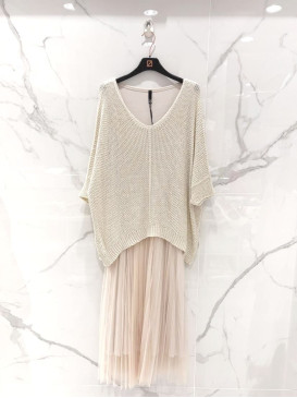 Robe longue doublée en...