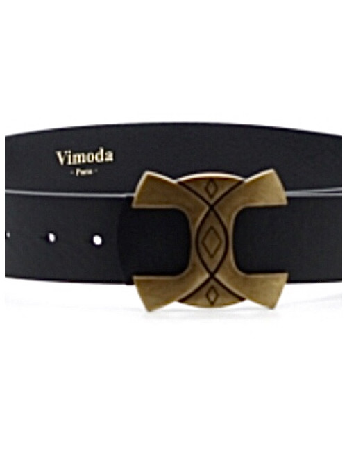 Ceinture en cuir avec boucle fantaisie