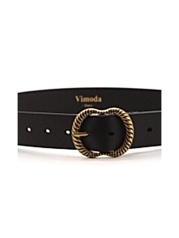 Ceinture en cuir avec boucle fantaisie