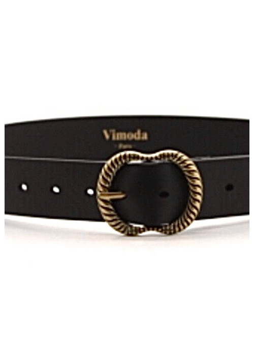 Ceinture en cuir avec boucle fantaisie