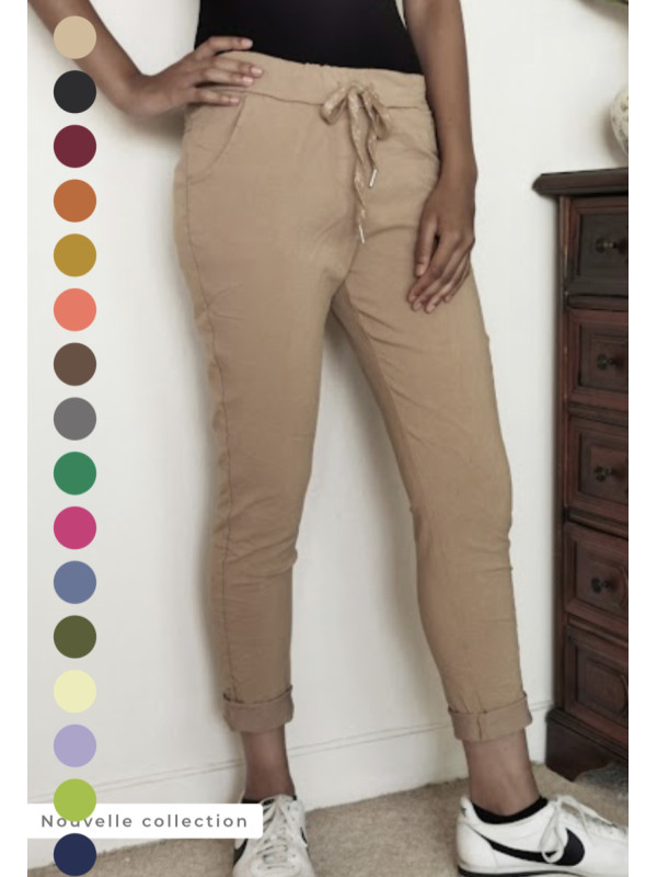 Pantalon jogging froissé