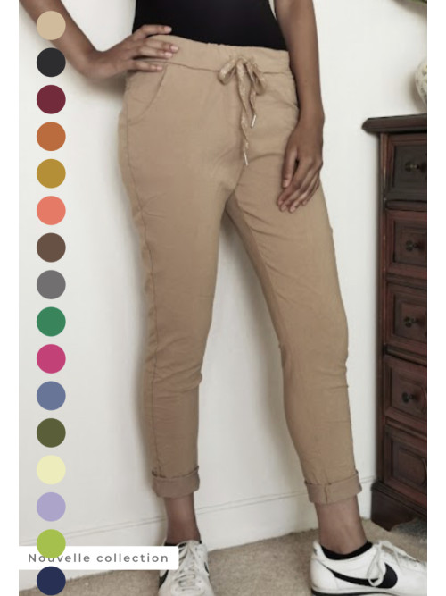 Pantalon jogging froissé