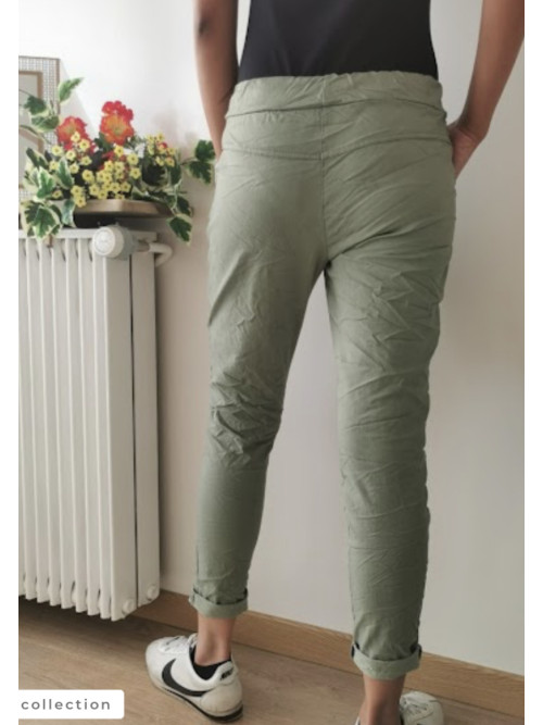 Pantalon jogging froissé