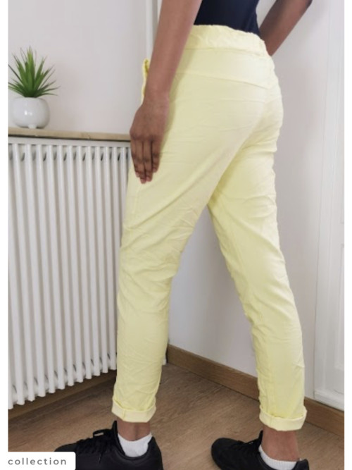 Pantalon jogging froissé
