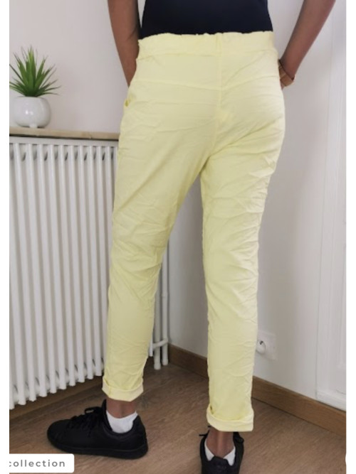 Pantalon jogging froissé