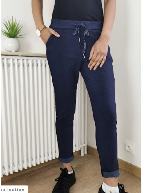 Pantalon jogging froissé