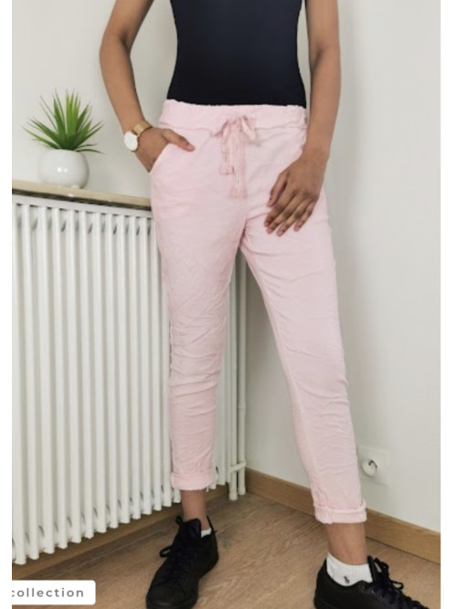 Pantalon jogging froissé