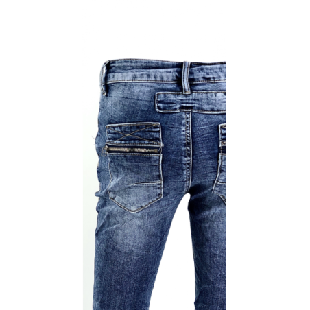Jeans zip et boutons Melly &Co