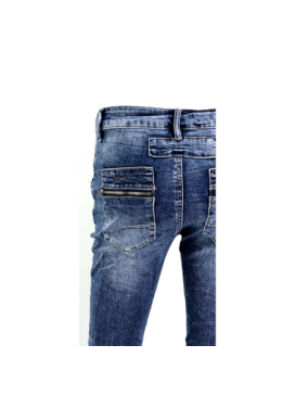 Jeans zip et boutons Melly &Co