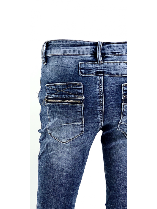 Jeans zip et boutons Melly &Co Jeans zip et boutons Melly &Co