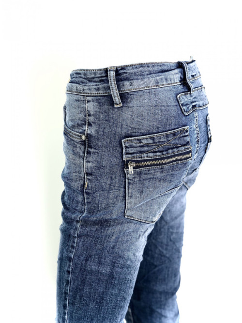 Jeans zip et boutons Melly &Co Jeans zip et boutons Melly &Co