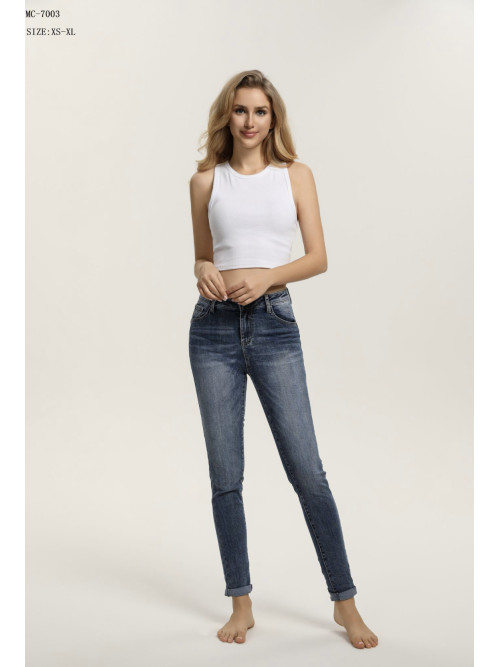 Jean skiny stretch fermeture zip