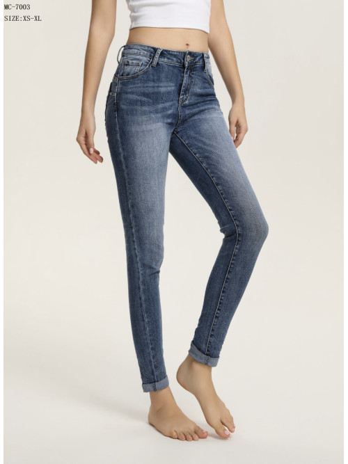 Jean skiny stretch fermeture zip