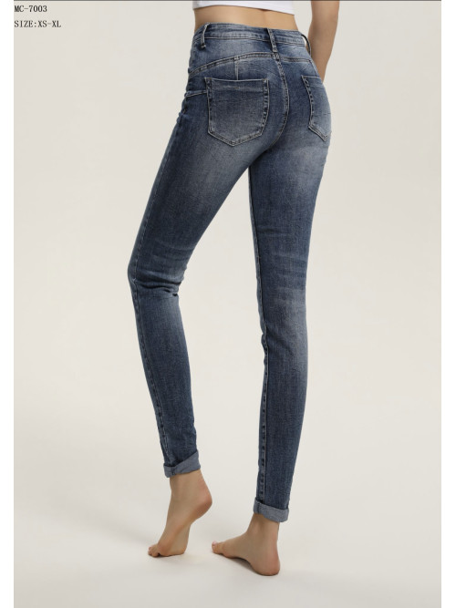 Jean skiny stretch fermeture zip
