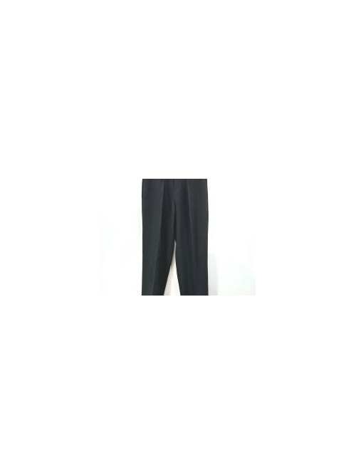 Pantalon taille haute ceinturé avec pinces