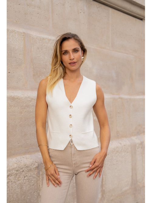 Gilet barman sans manche Kilky