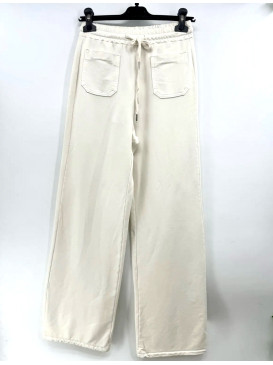 Pantalon "jogg" bas large -...