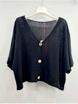 Gilet court en maille...