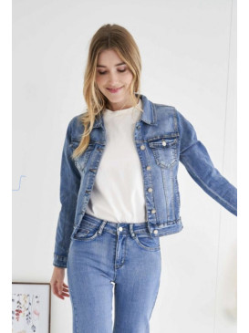 Blouson en jean - Bleu