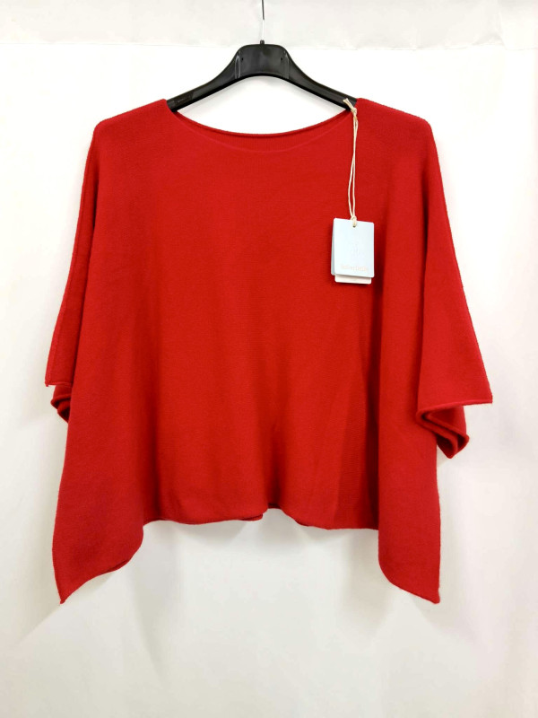 Pull crop manches larges sans laine