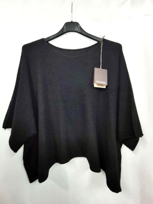 Pull crop manches larges sans laine