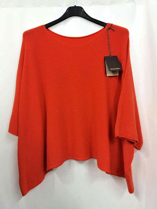 Pull crop manches larges sans laine