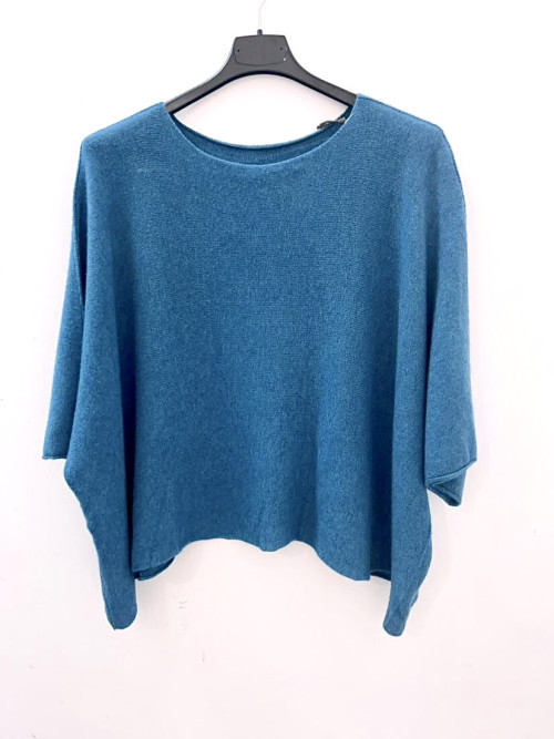 Pull Femme Crop Court Manches Larges Sans laine.