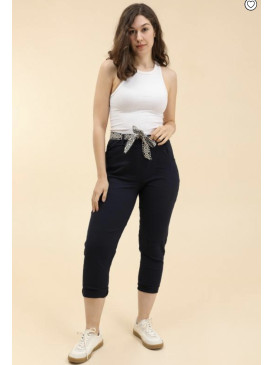 Pantalon stretch froissé...