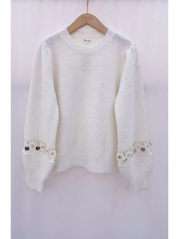 Pull col rond manches longues Kilky