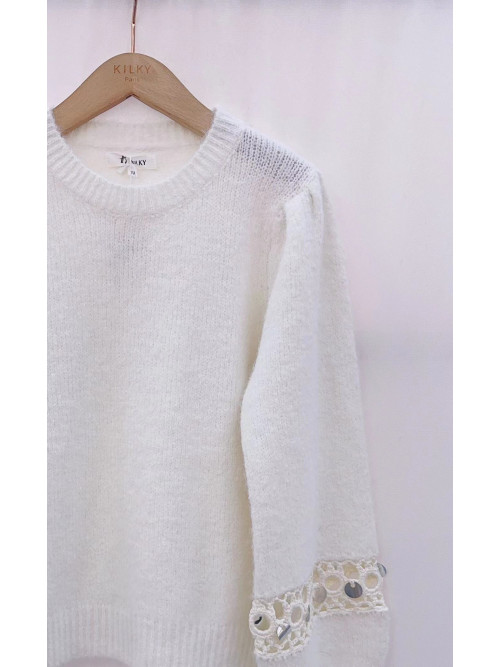 Pull col rond manches longues Kilky