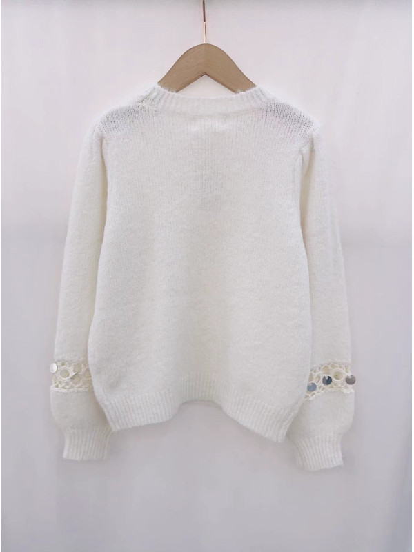 Pull col rond manches longues Kilky