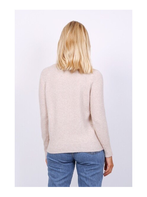 Pull col rond manches longues