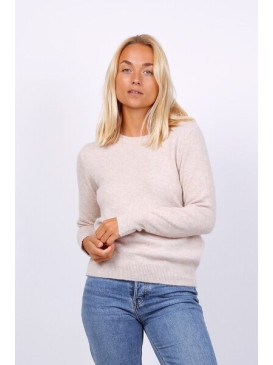 Pull col rond manches longues