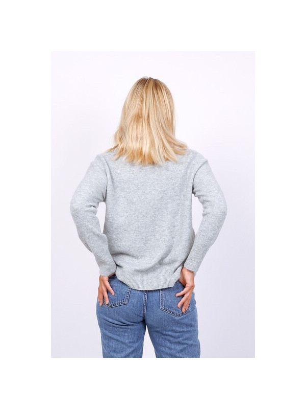 Pull col rond manches longues
