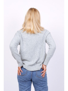 Pull col rond manches...
