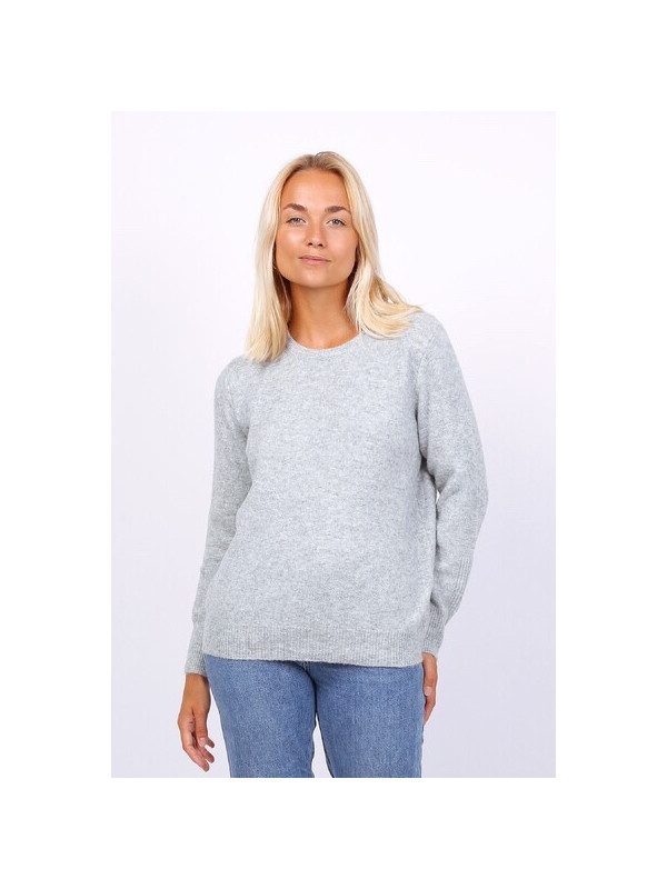 Pull col rond manches longues