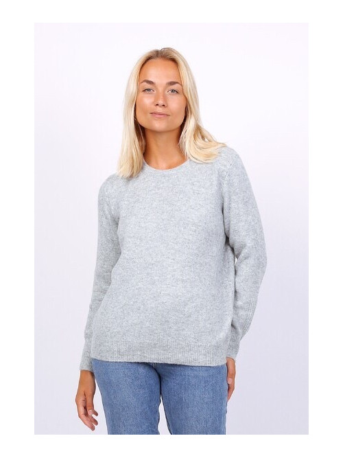 Pull col rond manches longues