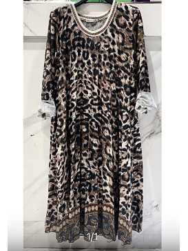 Robe midi plissée manches...